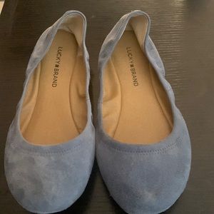 Lucky Brand Erin Suede Leather Ballet Flats Size 8.5